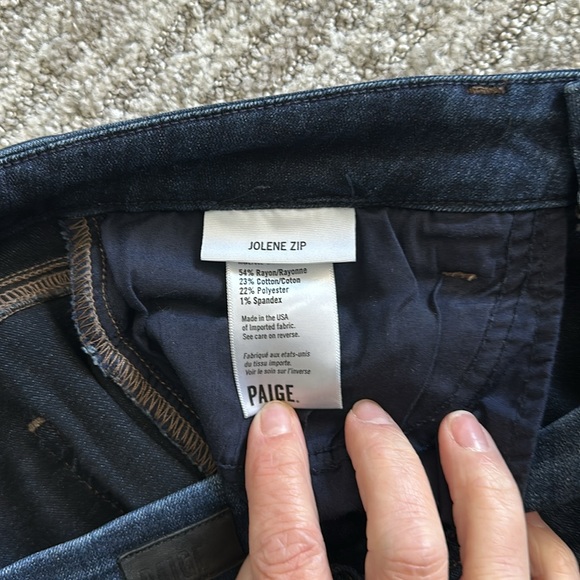 Paige Jolene Zip Skinny Jeans 32 - Picture 6 of 6